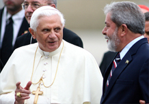Presidente da Repblica recebe o papa Bento 16 em Guarulhos