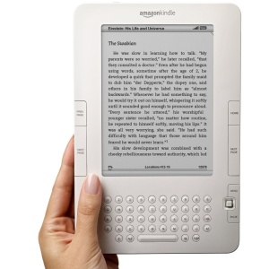Kindle Wireless, segunda geração de leitor de livros da Amazon; produto ainda não tem data para venda no Brasil