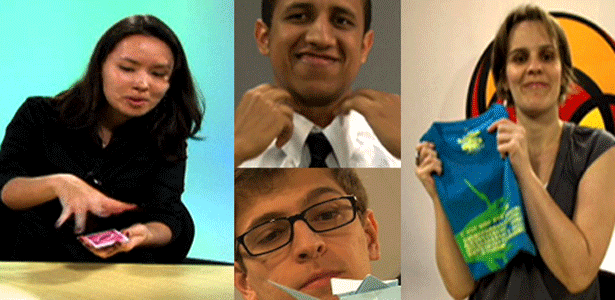 Ana Ikeda, Guilherme Tagiaroli, Rodrigo Vitulli e Juliana Carpanez testaram o poder de ensino dos videotutoriais