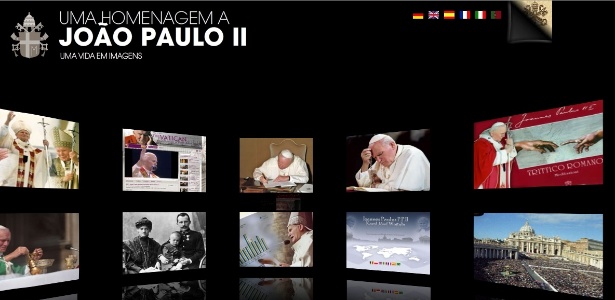 Site do Vaticano homenageia Papa Joo Paulo 2 antes de cerimnia de beatificao