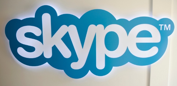Logotipo do Skype, programa de voz sobre IP, na sede da companhia em Luxemburgo - AP