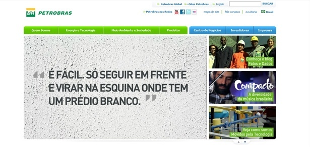 Pgina da Petrobras sofreu instabilidade na tarde de quarta-feira (22); empresa nega que ataque hacker do LulzSecurity Brazil tenha comprometido a rede interna ou dados do site