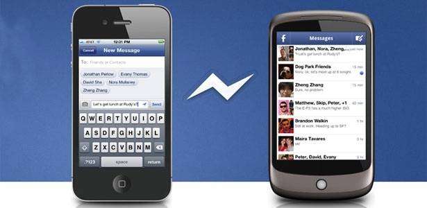 Messenger do Facebook está disponível para iPhone e celulares com plataforma Android  - Divulgação 