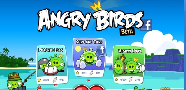 Rovio libera versão do jogo Angry Birds para a rede social Facebook - Reprodução